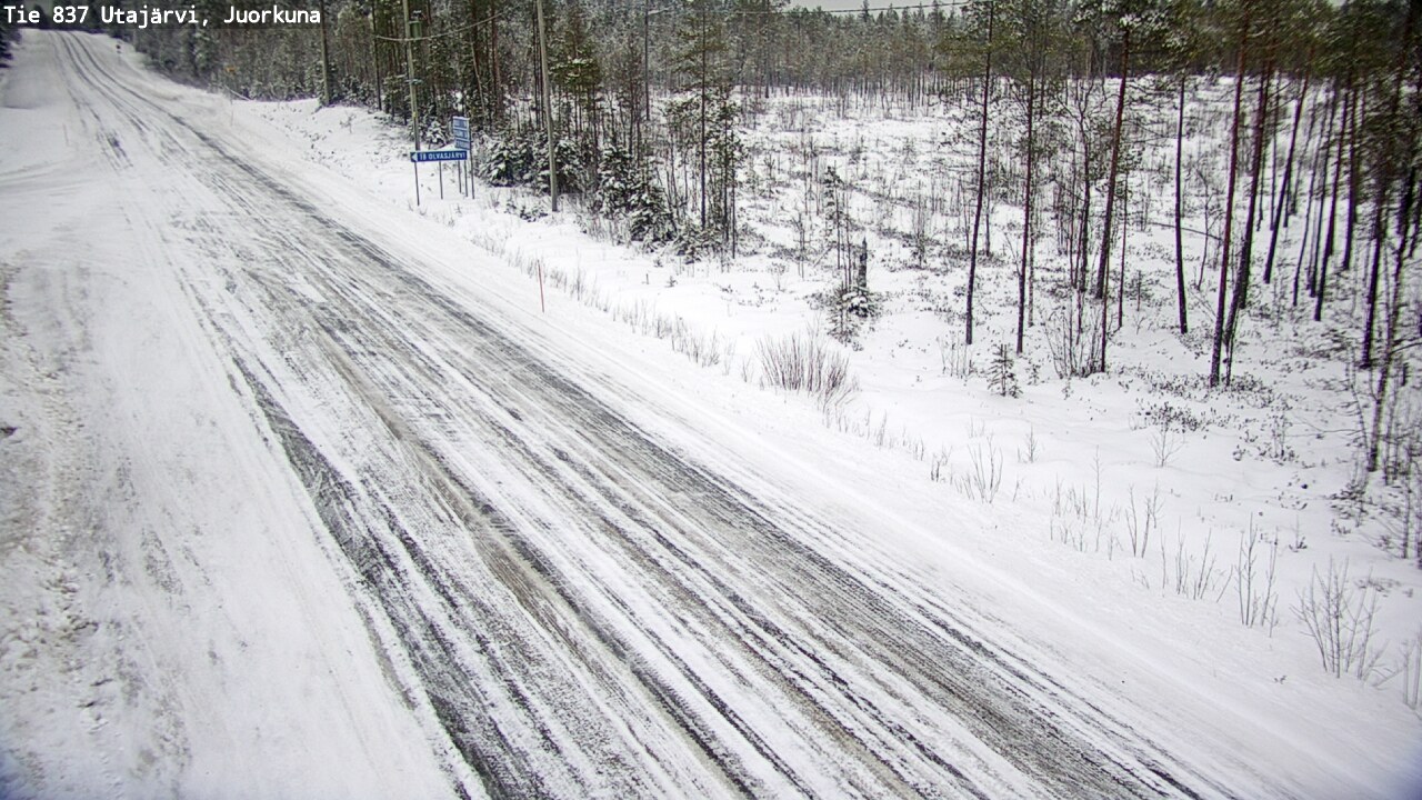 Kelikamerat Kuva Tie 837 Utajärvi, Juorkuna, Utajärvi, Pohjois-Pohjanmaa