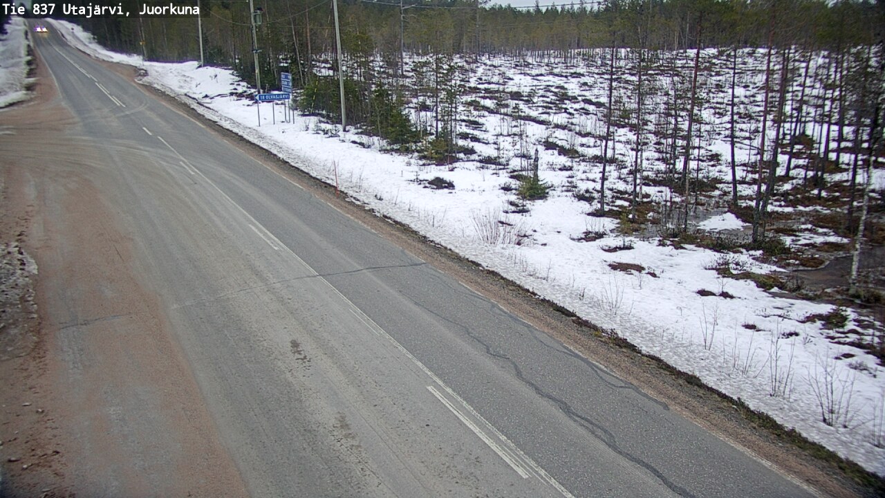 Kelikamerat Kuva Tie 837 Utajärvi, Juorkuna, Utajärvi, Pohjois-Pohjanmaa