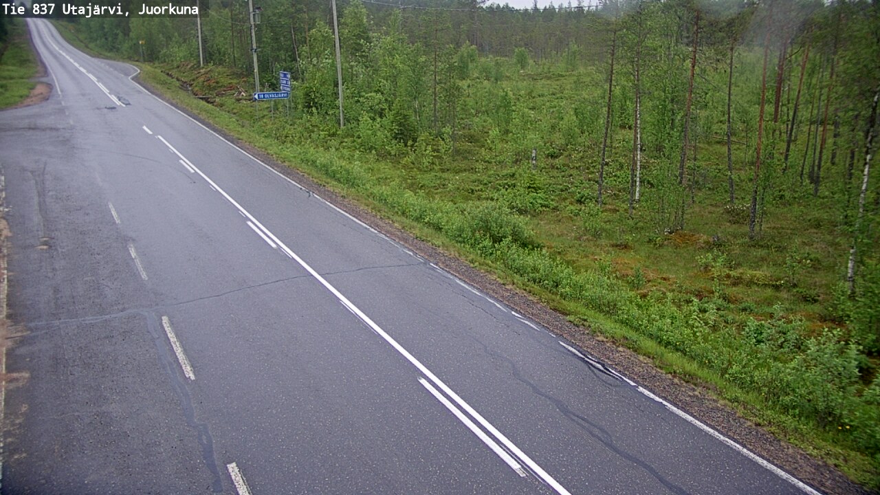 Kelikamerat Kuva Tie 837 Utajärvi, Juorkuna, Utajärvi, Pohjois-Pohjanmaa