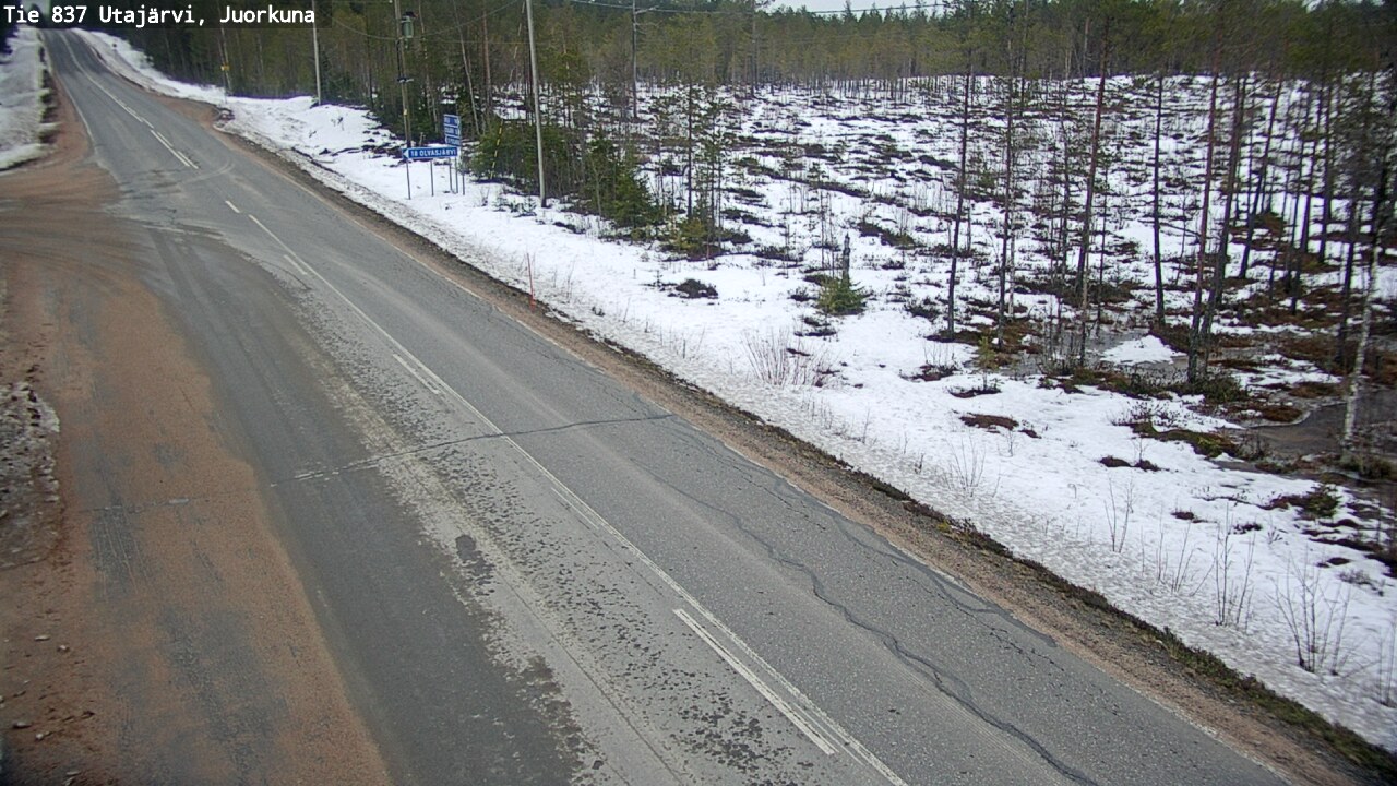 Kelikamerat Kuva Tie 837 Utajärvi, Juorkuna, Utajärvi, Pohjois-Pohjanmaa