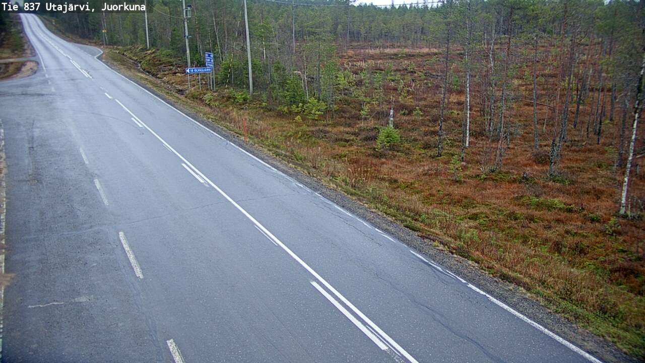 Kelikamerat Kuva Tie 837 Utajärvi, Juorkuna, Utajärvi, Pohjois-Pohjanmaa