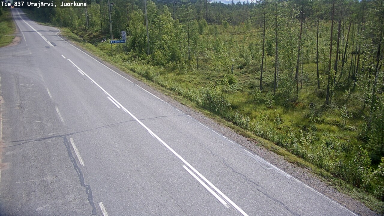 Kelikamerat Kuva Tie 837 Utajärvi, Juorkuna, Utajärvi, Pohjois-Pohjanmaa