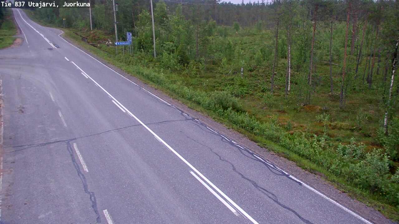 Kelikamerat Kuva Tie 837 Utajärvi, Juorkuna, Utajärvi, Pohjois-Pohjanmaa
