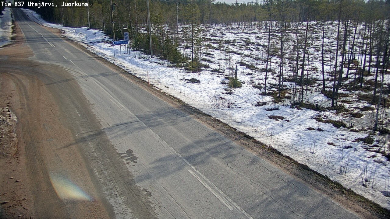 Kelikamerat Kuva Tie 837 Utajärvi, Juorkuna, Utajärvi, Pohjois-Pohjanmaa