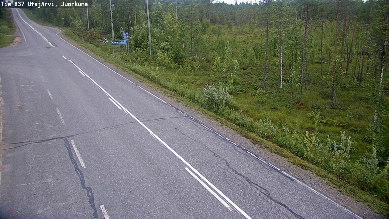 Kelikamerat Kuva Tie 837 Utajärvi, Juorkuna, Utajärvi, Pohjois-Pohjanmaa