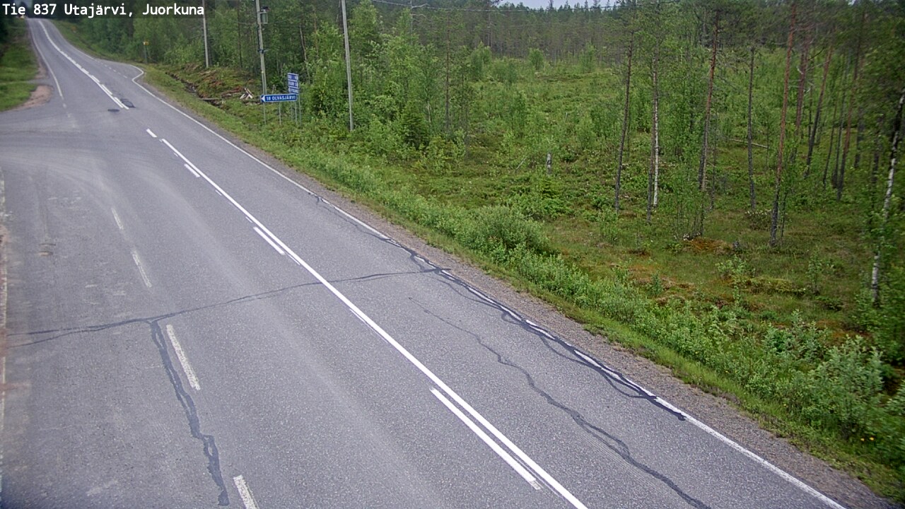 Kelikamerat Kuva Tie 837 Utajärvi, Juorkuna, Utajärvi, Pohjois-Pohjanmaa