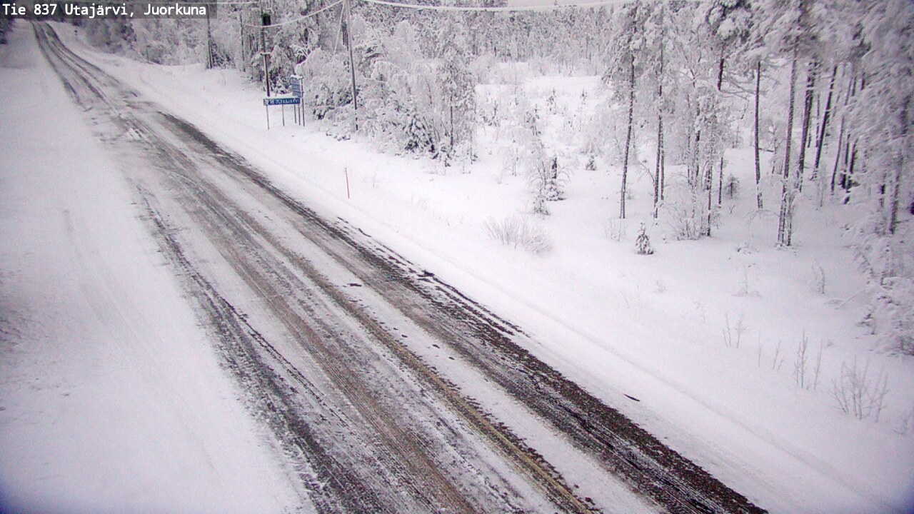 Kelikamerat Kuva Tie 837 Utajärvi, Juorkuna, Utajärvi, Pohjois-Pohjanmaa