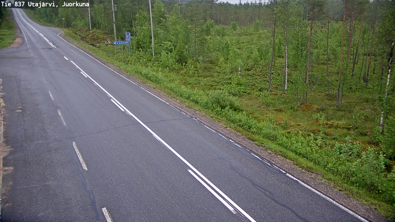 Kelikamerat Kuva Tie 837 Utajärvi, Juorkuna, Utajärvi, Pohjois-Pohjanmaa