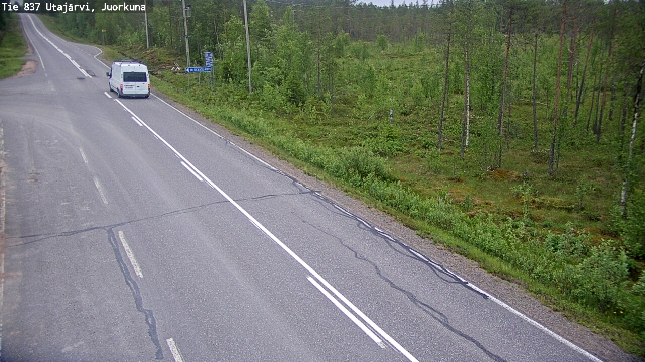 Kelikamerat Kuva Tie 837 Utajärvi, Juorkuna, Utajärvi, Pohjois-Pohjanmaa