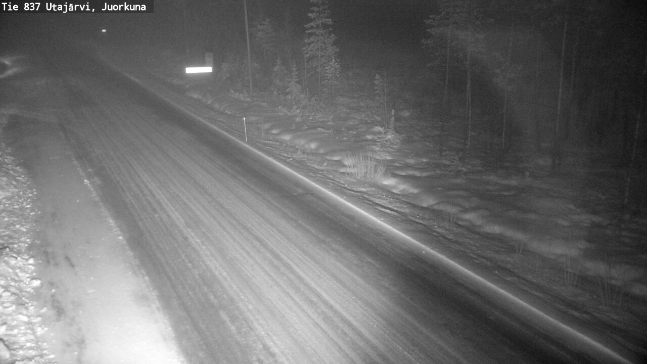 Weather Camera Image Road 837 Utajärvi, Juorkuna, Utajärvi, Pohjois-Pohjanmaa