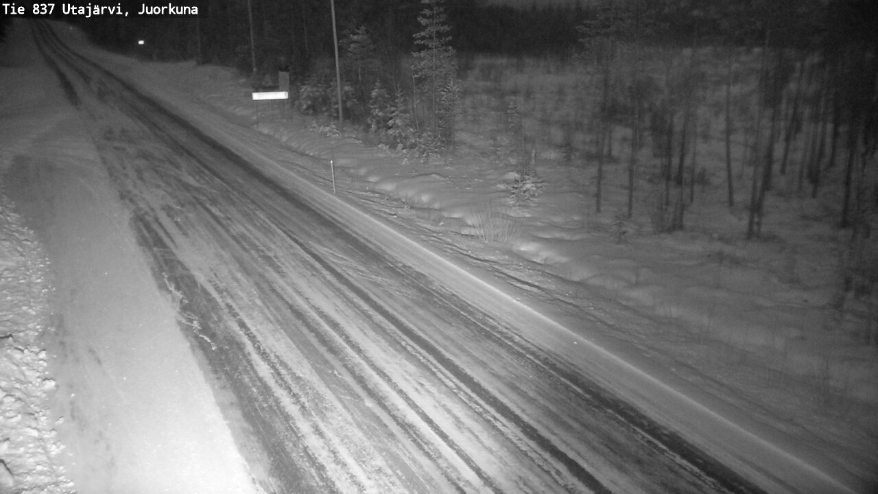 Kelikamerat Kuva Tie 837 Utajärvi, Juorkuna, Utajärvi, Pohjois-Pohjanmaa