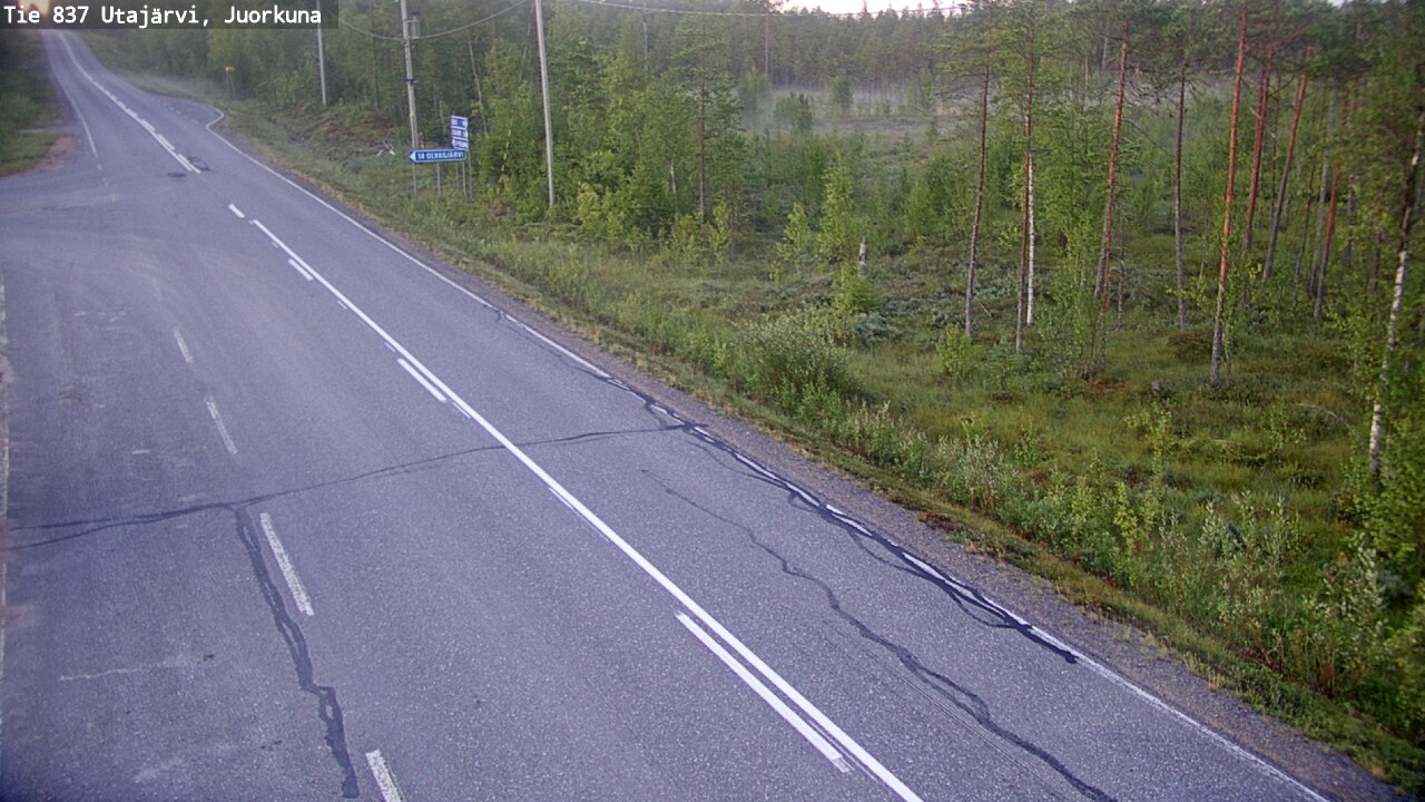 Kelikamerat Kuva Tie 837 Utajärvi, Juorkuna, Utajärvi, Pohjois-Pohjanmaa