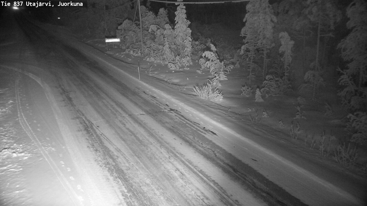 Weather Camera Image Road 837 Utajärvi, Juorkuna, Utajärvi, Pohjois-Pohjanmaa