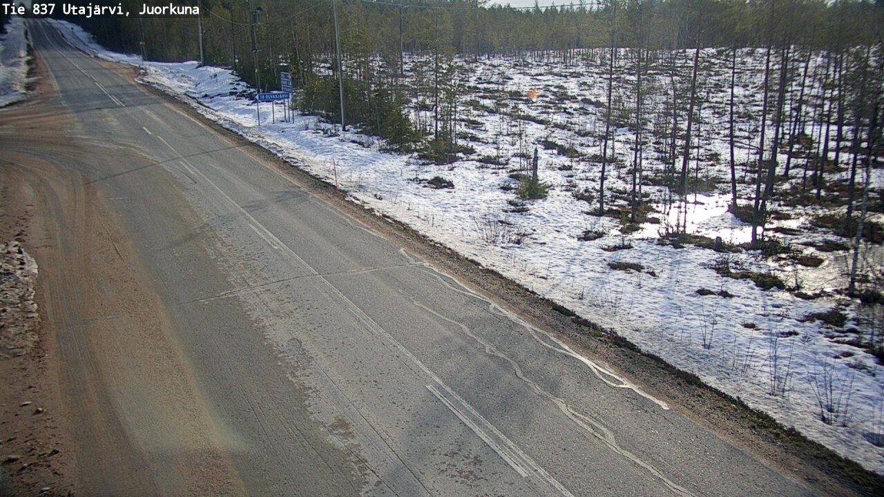 Kelikamerat Kuva Tie 837 Utajärvi, Juorkuna, Utajärvi, Pohjois-Pohjanmaa