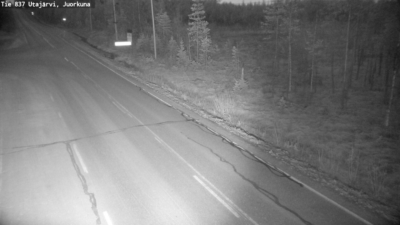 Kelikamerat Kuva Tie 837 Utajärvi, Juorkuna, Utajärvi, Pohjois-Pohjanmaa