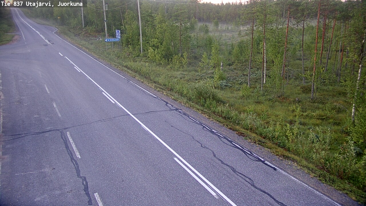 Kelikamerat Kuva Tie 837 Utajärvi, Juorkuna, Utajärvi, Pohjois-Pohjanmaa