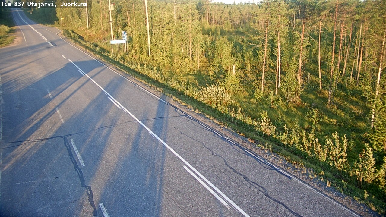Kelikamerat Kuva Tie 837 Utajärvi, Juorkuna, Utajärvi, Pohjois-Pohjanmaa
