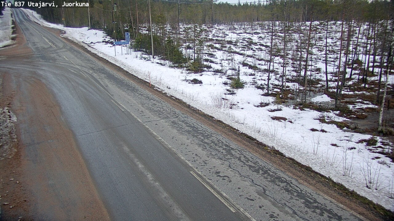 Kelikamerat Kuva Tie 837 Utajärvi, Juorkuna, Utajärvi, Pohjois-Pohjanmaa