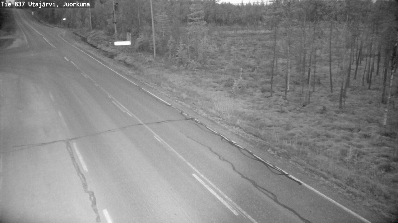 Kelikamerat Kuva Tie 837 Utajärvi, Juorkuna, Utajärvi, Pohjois-Pohjanmaa