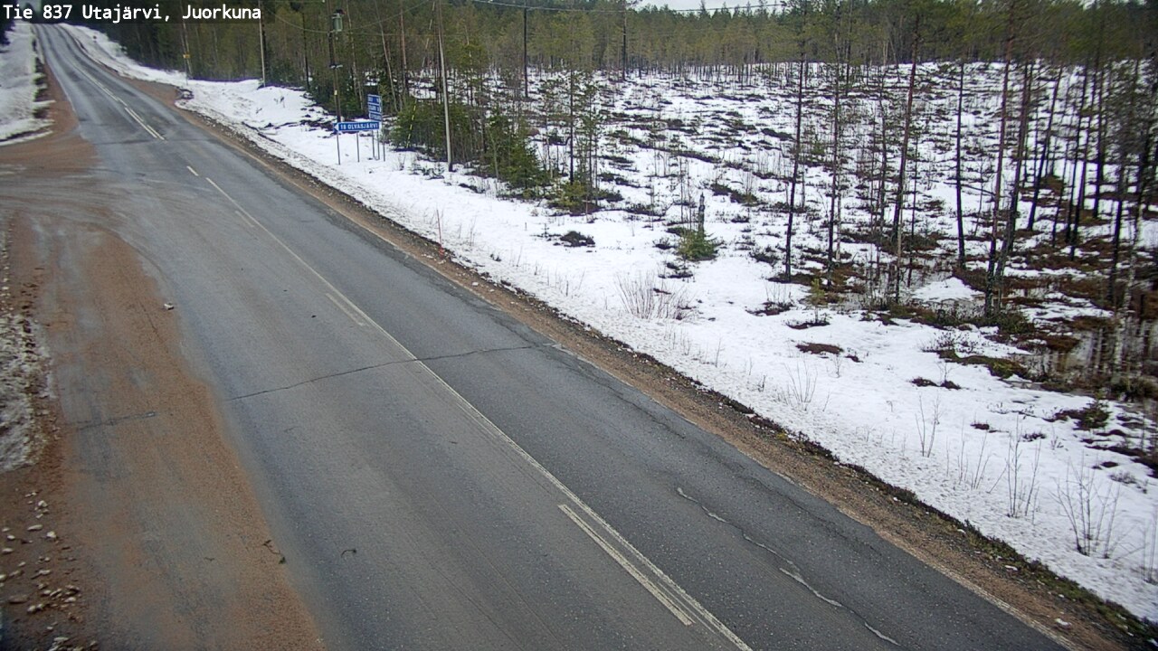 Kelikamerat Kuva Tie 837 Utajärvi, Juorkuna, Utajärvi, Pohjois-Pohjanmaa