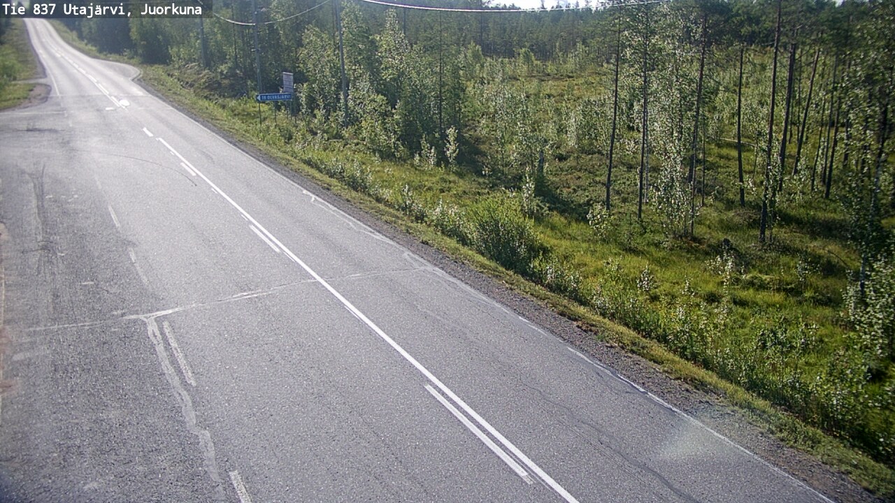 Kelikamerat Kuva Tie 837 Utajärvi, Juorkuna, Utajärvi, Pohjois-Pohjanmaa