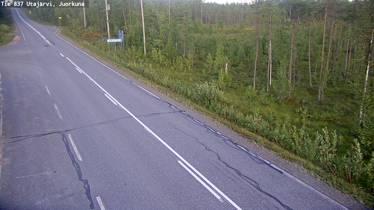 Kelikamerat Kuva Tie 837 Utajärvi, Juorkuna, Utajärvi, Pohjois-Pohjanmaa