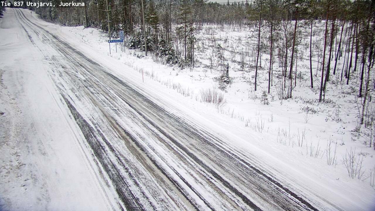 Kelikamerat Kuva Tie 837 Utajärvi, Juorkuna, Utajärvi, Pohjois-Pohjanmaa