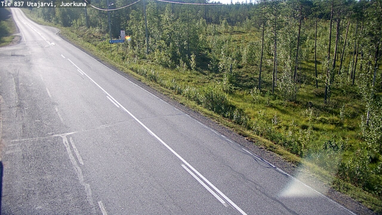 Kelikamerat Kuva Tie 837 Utajärvi, Juorkuna, Utajärvi, Pohjois-Pohjanmaa