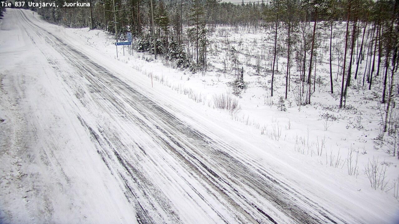 Kelikamerat Kuva Tie 837 Utajärvi, Juorkuna, Utajärvi, Pohjois-Pohjanmaa