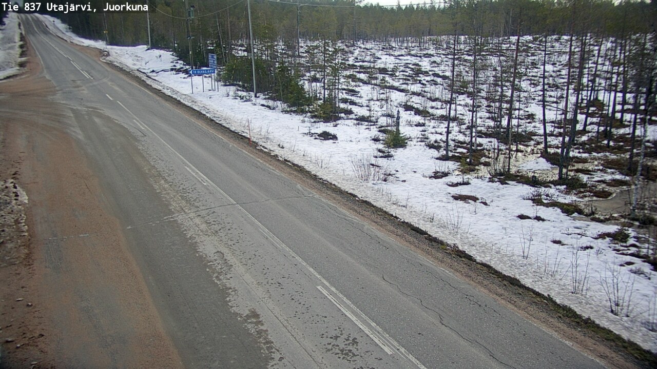 Kelikamerat Kuva Tie 837 Utajärvi, Juorkuna, Utajärvi, Pohjois-Pohjanmaa