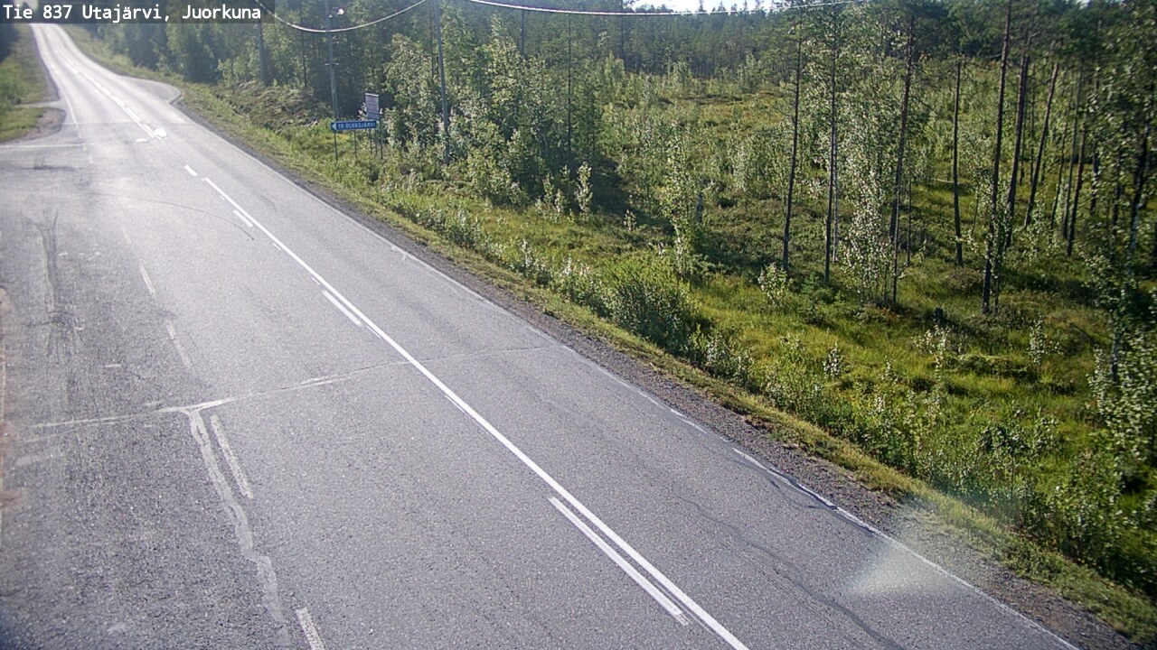 Kelikamerat Kuva Tie 837 Utajärvi, Juorkuna, Utajärvi, Pohjois-Pohjanmaa