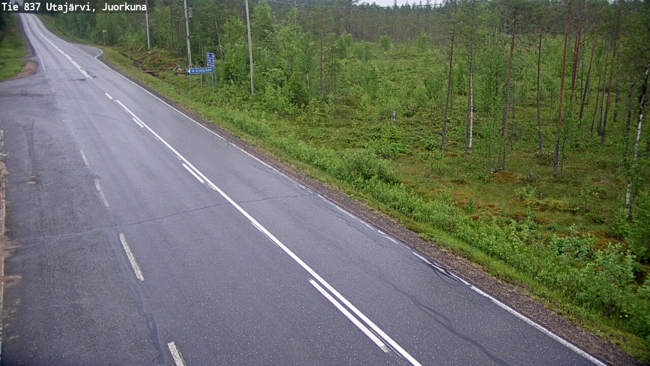 Kelikamerat Kuva Tie 837 Utajärvi, Juorkuna, Utajärvi, Pohjois-Pohjanmaa