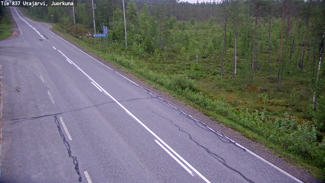 Kelikamerat Kuva Tie 837 Utajärvi, Juorkuna, Utajärvi, Pohjois-Pohjanmaa