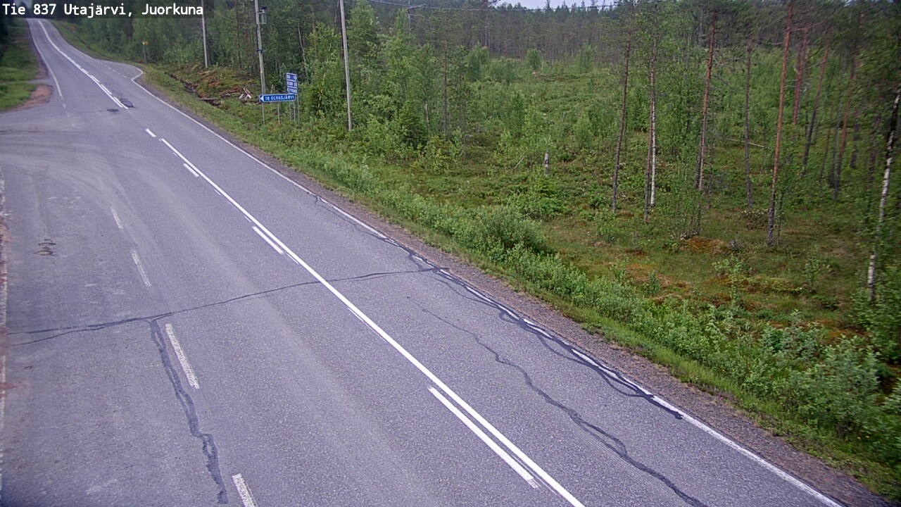 Kelikamerat Kuva Tie 837 Utajärvi, Juorkuna, Utajärvi, Pohjois-Pohjanmaa
