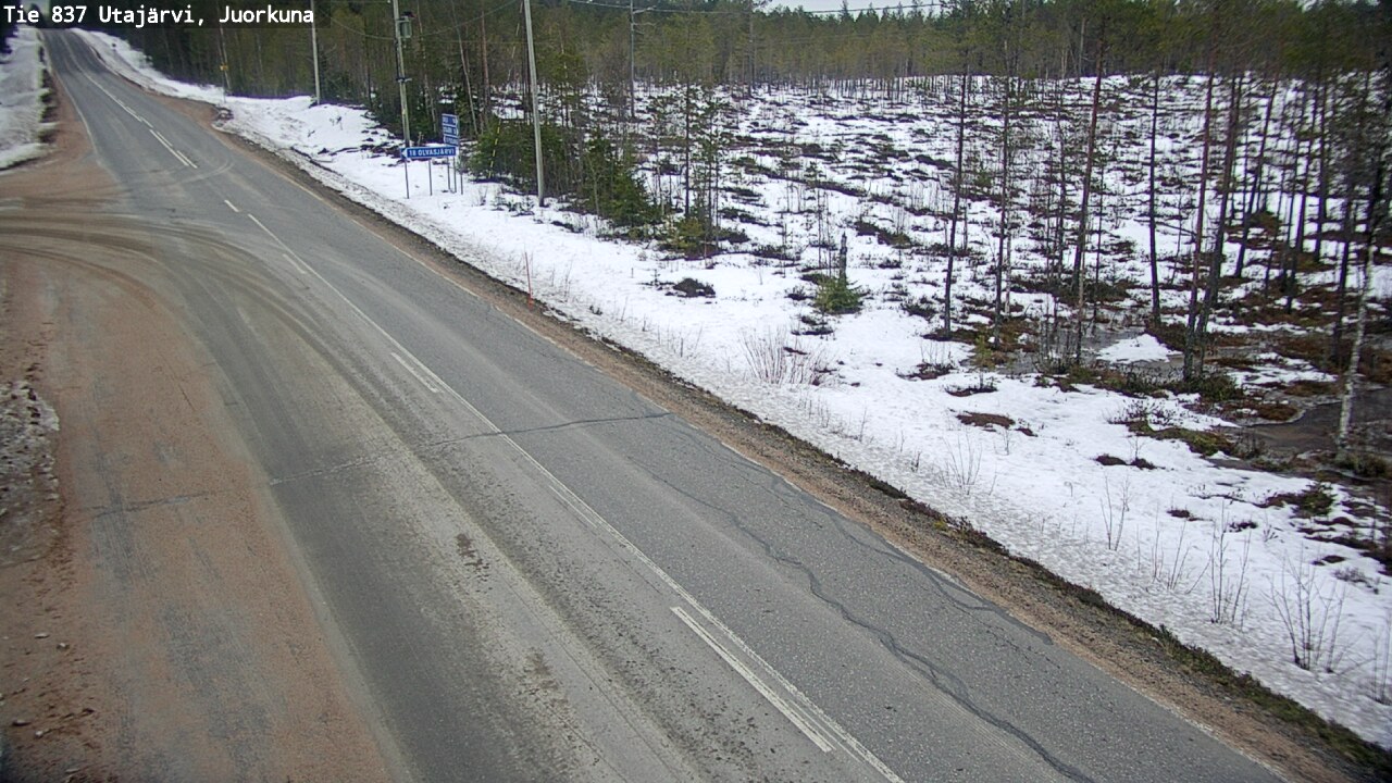 Kelikamerat Kuva Tie 837 Utajärvi, Juorkuna, Utajärvi, Pohjois-Pohjanmaa