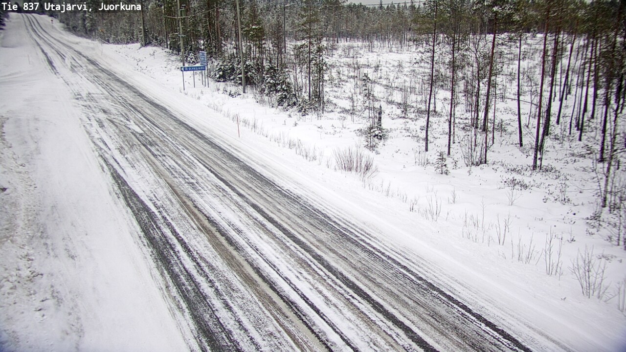 Kelikamerat Kuva Tie 837 Utajärvi, Juorkuna, Utajärvi, Pohjois-Pohjanmaa
