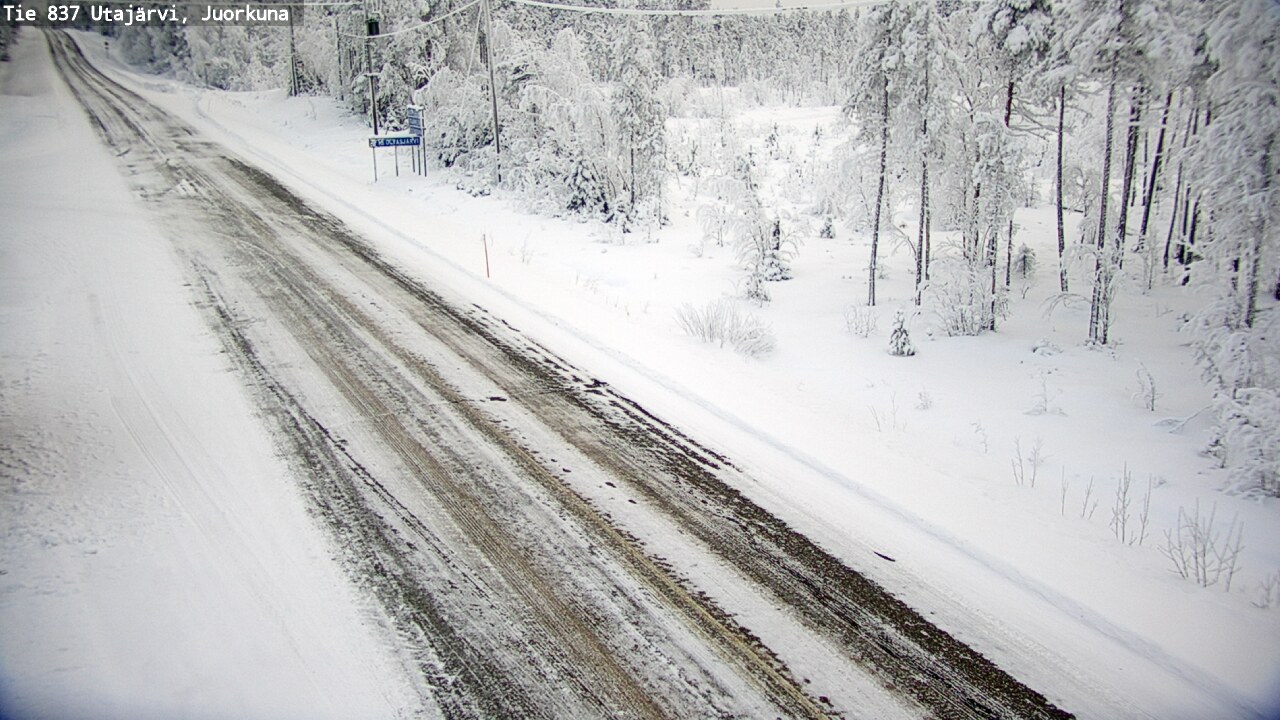Kelikamerat Kuva Tie 837 Utajärvi, Juorkuna, Utajärvi, Pohjois-Pohjanmaa