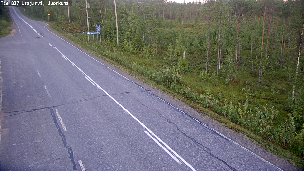 Kelikamerat Kuva Tie 837 Utajärvi, Juorkuna, Utajärvi, Pohjois-Pohjanmaa
