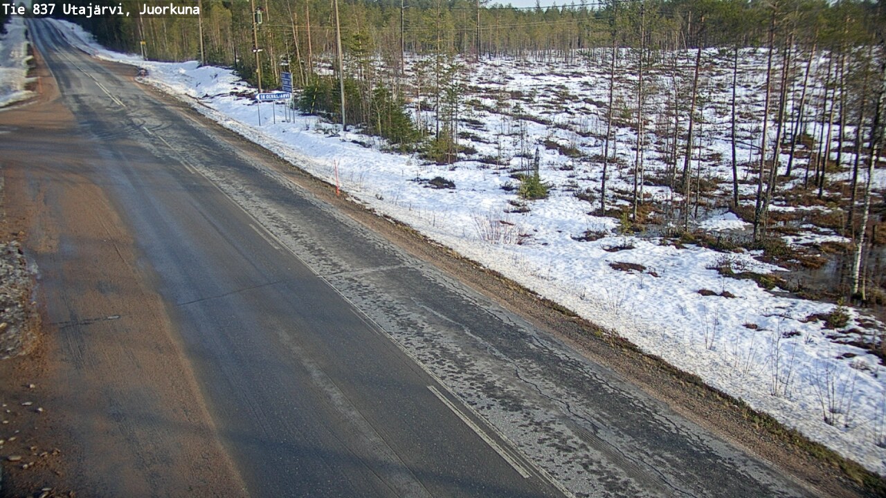 Kelikamerat Kuva Tie 837 Utajärvi, Juorkuna, Utajärvi, Pohjois-Pohjanmaa