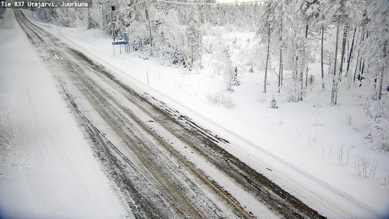 Kelikamerat Kuva Tie 837 Utajärvi, Juorkuna, Utajärvi, Pohjois-Pohjanmaa