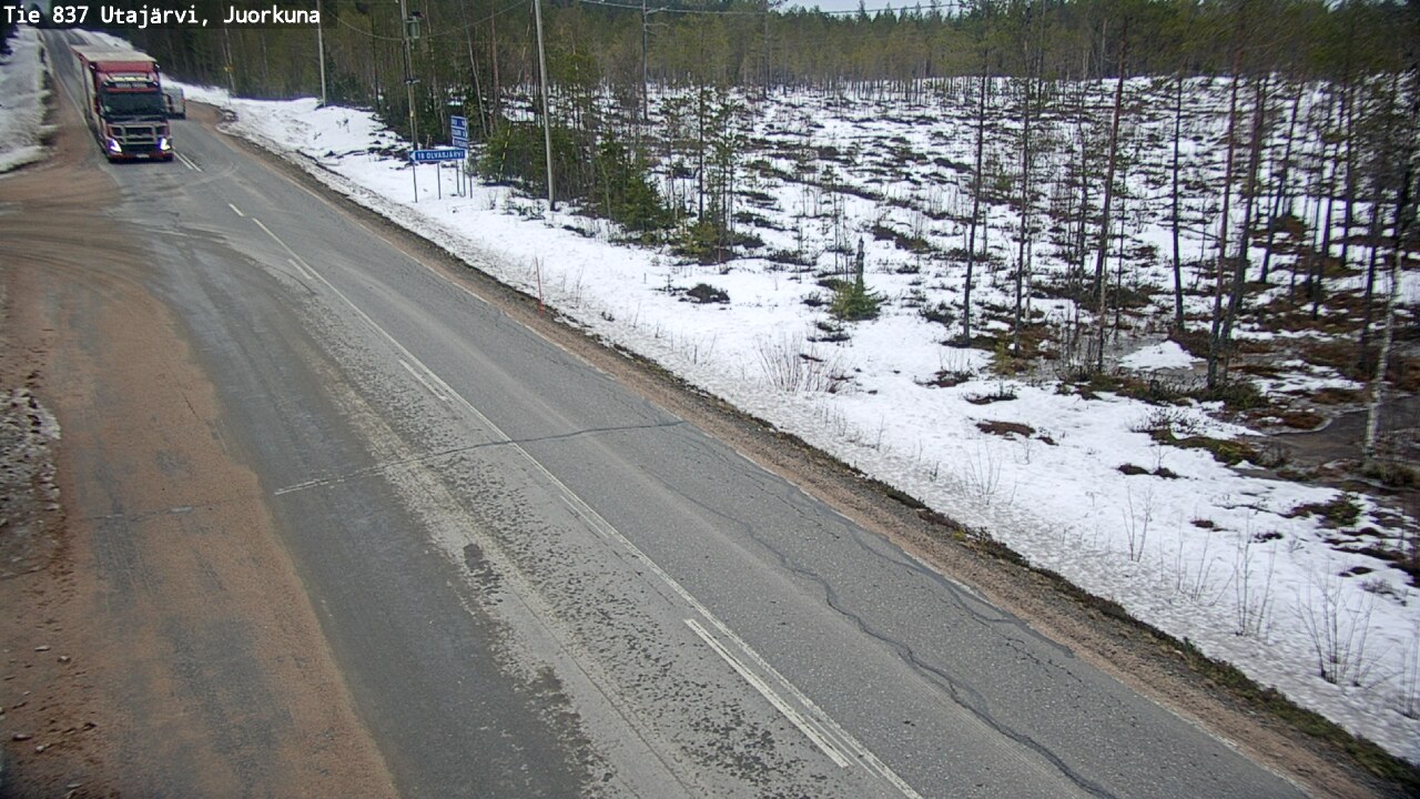 Kelikamerat Kuva Tie 837 Utajärvi, Juorkuna, Utajärvi, Pohjois-Pohjanmaa