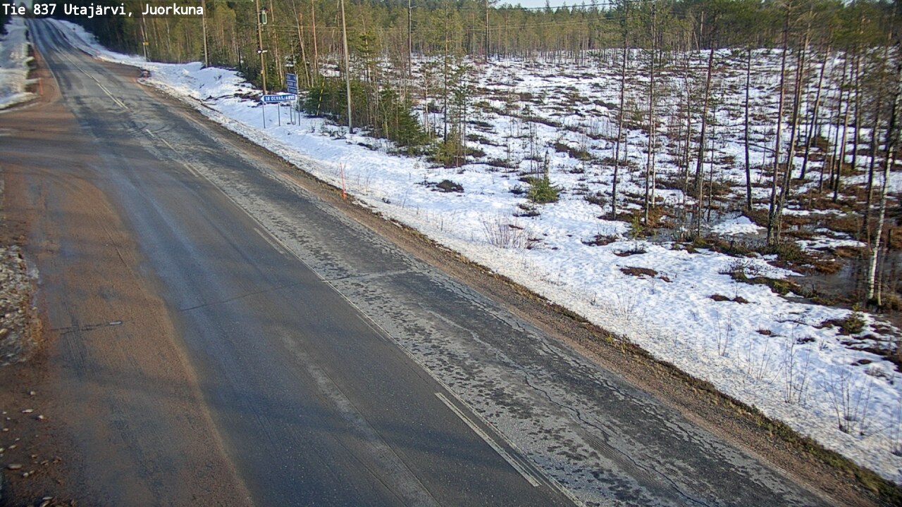 Kelikamerat Kuva Tie 837 Utajärvi, Juorkuna, Utajärvi, Pohjois-Pohjanmaa