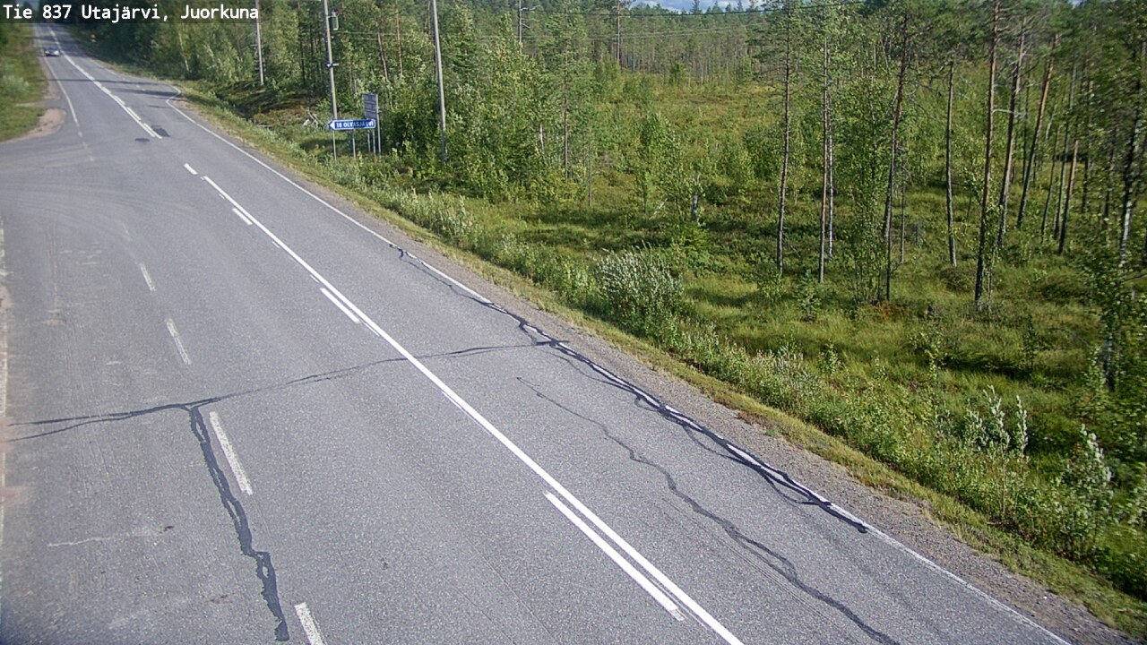 Kelikamerat Kuva Tie 837 Utajärvi, Juorkuna, Utajärvi, Pohjois-Pohjanmaa