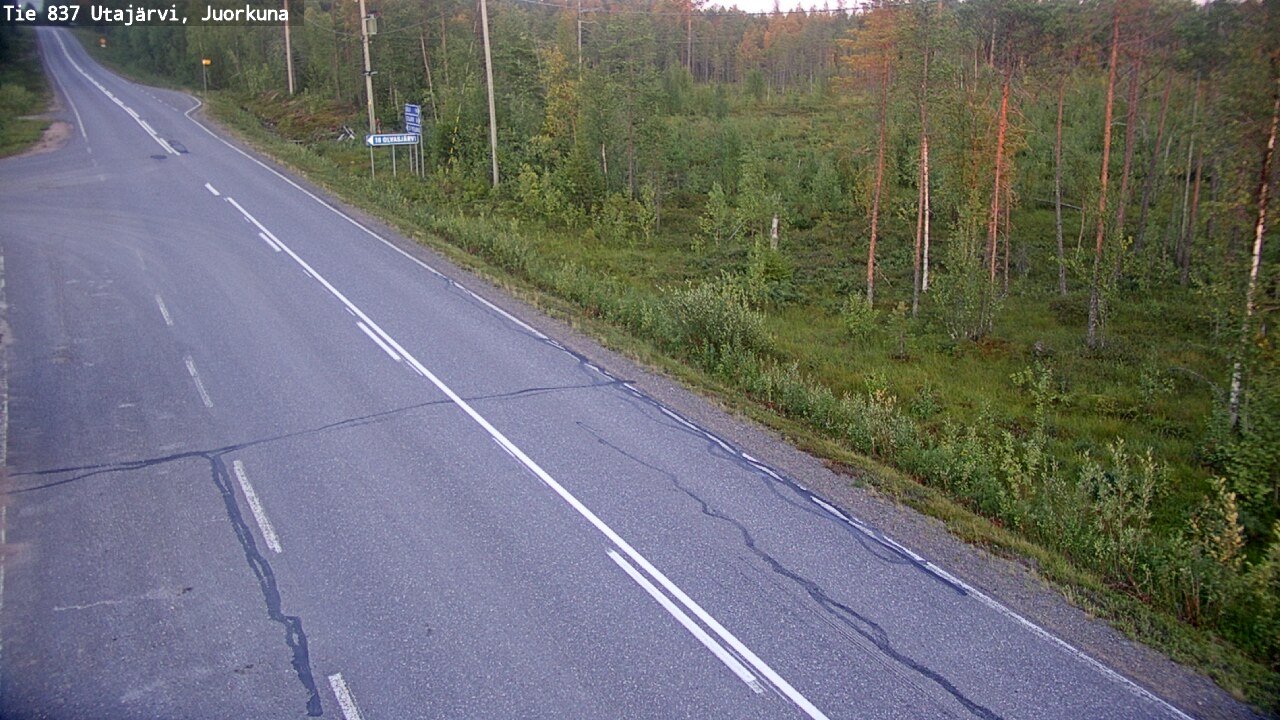 Kelikamerat Kuva Tie 837 Utajärvi, Juorkuna, Utajärvi, Pohjois-Pohjanmaa