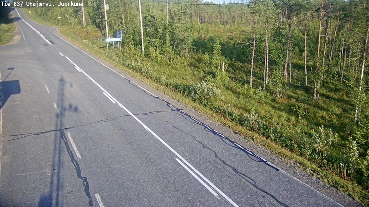 Kelikamerat Kuva Tie 837 Utajärvi, Juorkuna, Utajärvi, Pohjois-Pohjanmaa