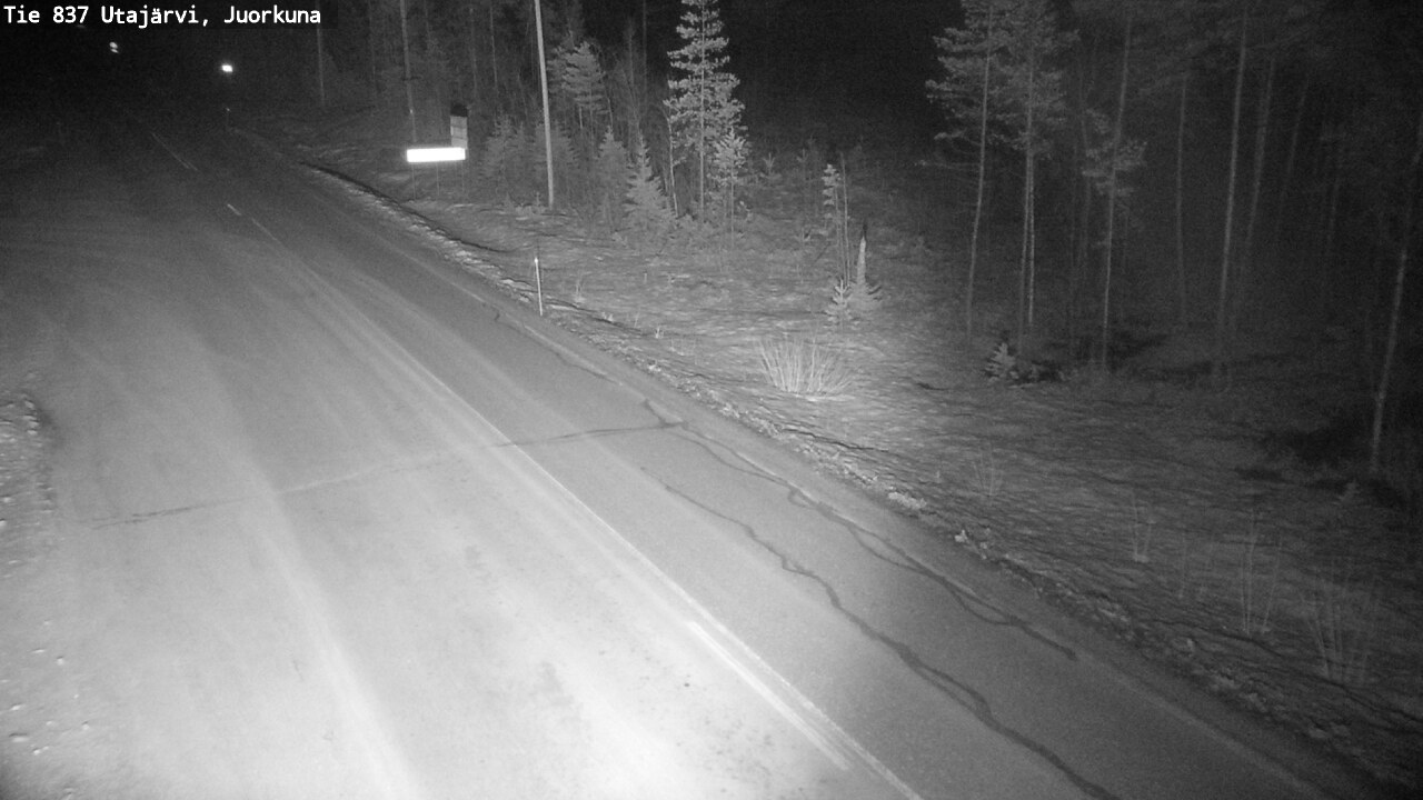 Kelikamerat Kuva Tie 837 Utajärvi, Juorkuna, Utajärvi, Pohjois-Pohjanmaa