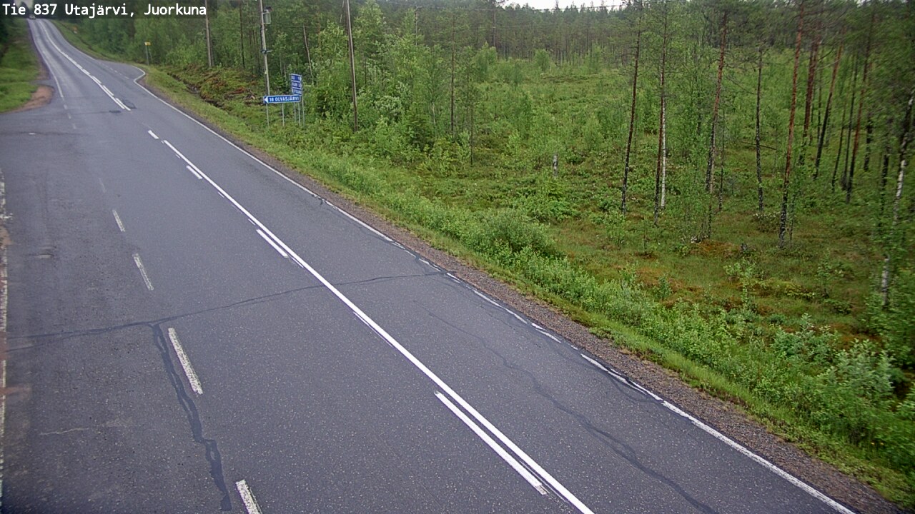 Kelikamerat Kuva Tie 837 Utajärvi, Juorkuna, Utajärvi, Pohjois-Pohjanmaa