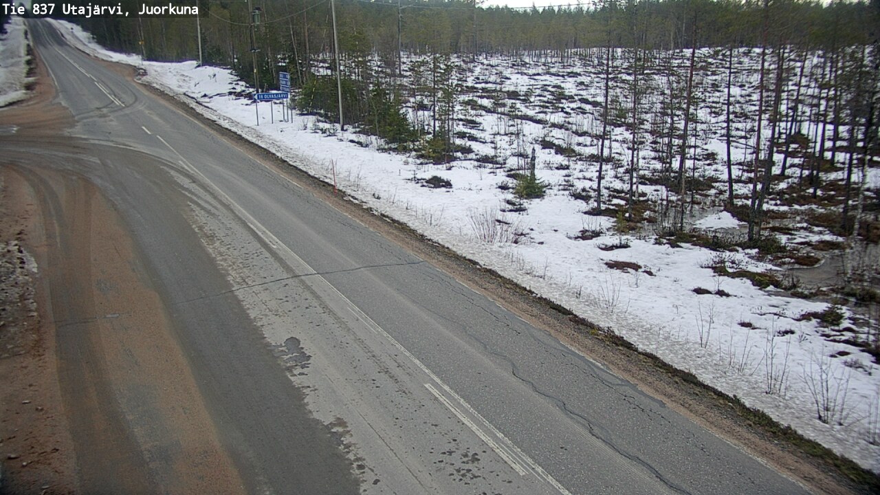 Kelikamerat Kuva Tie 837 Utajärvi, Juorkuna, Utajärvi, Pohjois-Pohjanmaa