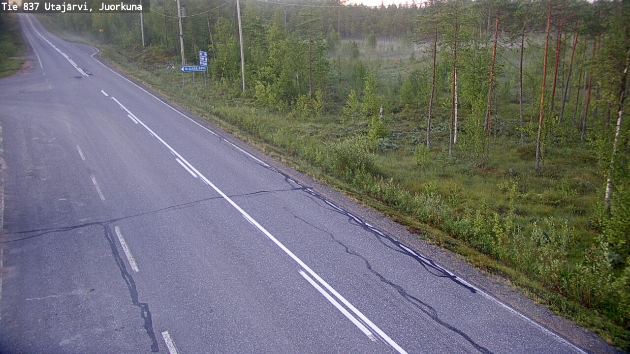 Kelikamerat Kuva Tie 837 Utajärvi, Juorkuna, Utajärvi, Pohjois-Pohjanmaa