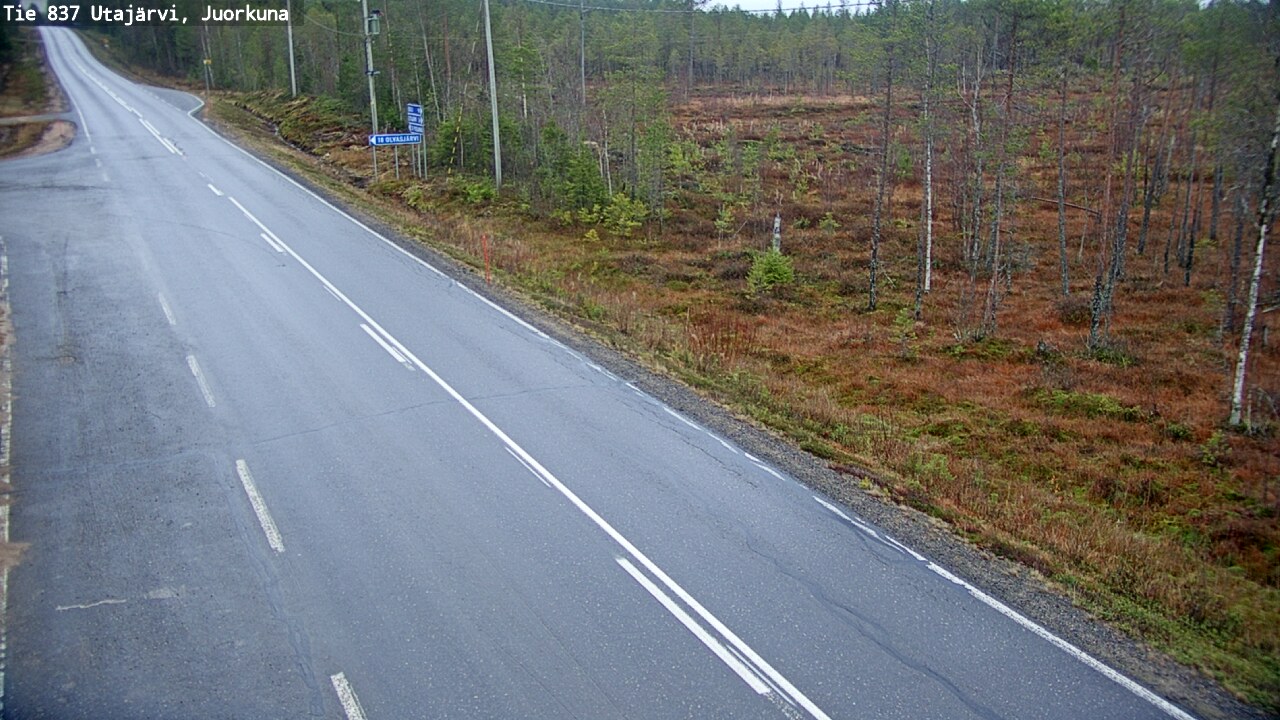 Kelikamerat Kuva Tie 837 Utajärvi, Juorkuna, Utajärvi, Pohjois-Pohjanmaa